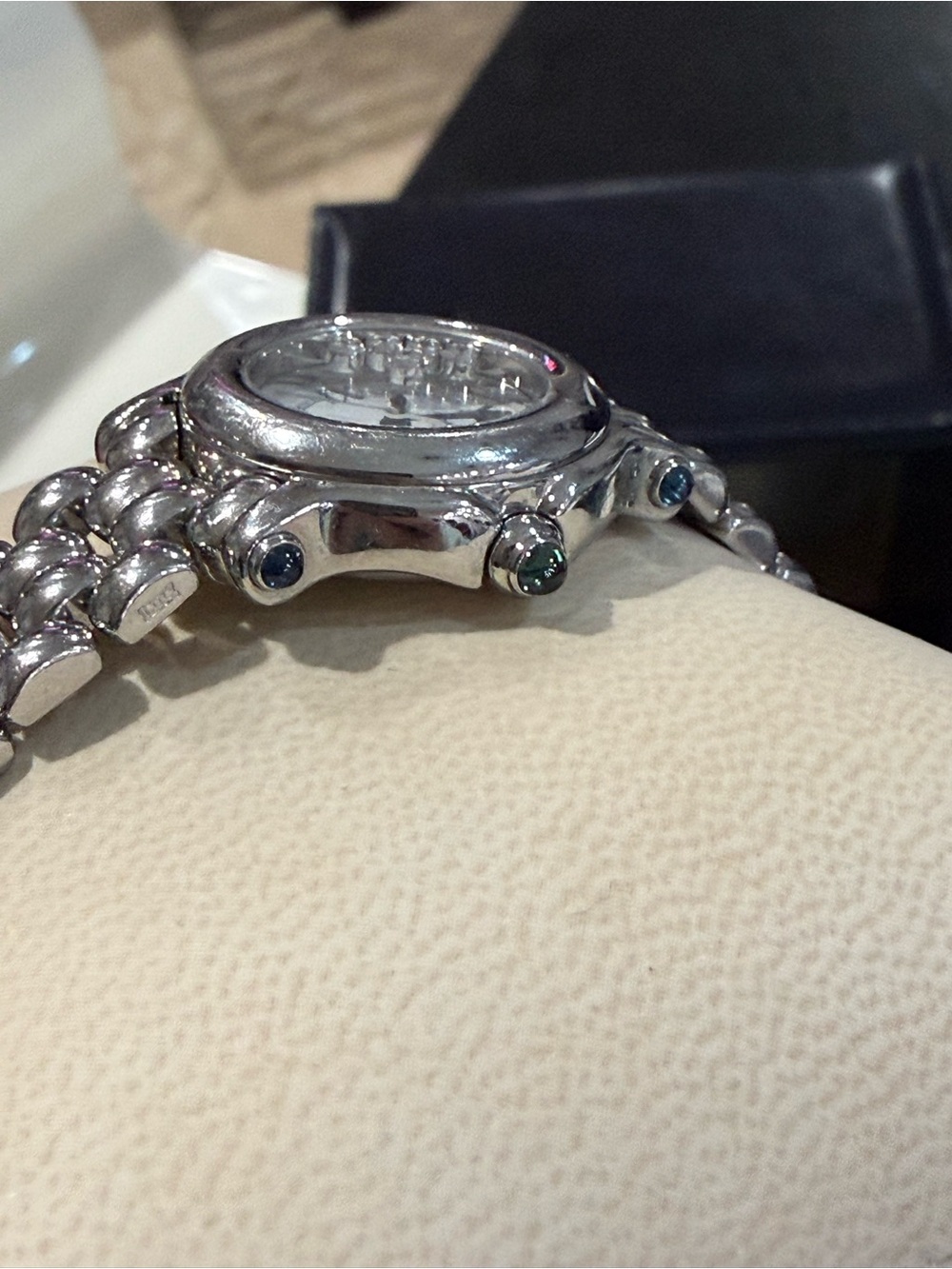 Chopard Silver Women's Stainless Steel Bracelet Watch with Box - Picture 6 of 9